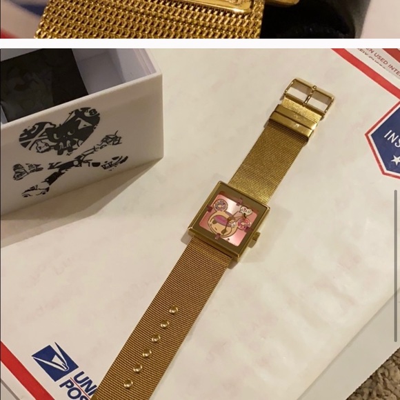 Tokidoki donutella amazing gold mesh watch - Picture 6 of 8